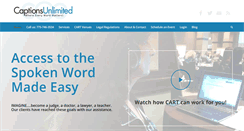 Desktop Screenshot of captionsunlimited.com